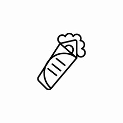 doner kebab icon sign vector