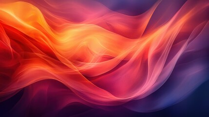 Obraz premium Abstract flowing vibrant energy waves