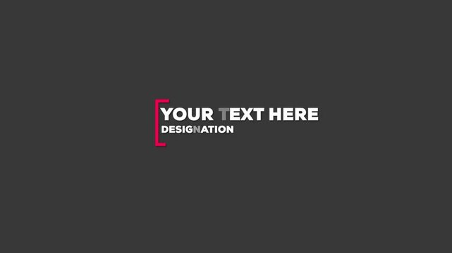 Smooth text animation and titles