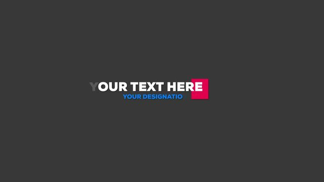 New Lower Thirds & Titles 2025