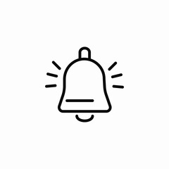 loud bell notification icon sign vector