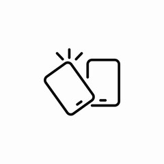 mobile devices nearby sync icon sign vector