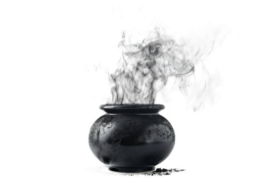 Wisps of Smoke from a Black Vase
