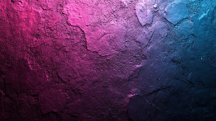 Abstract texture background with grain noise, rich purple, magenta, and blue gradient, conveying mystery, depth, and elegance. Ideal for modern minimalist design with a premium artistic touch
