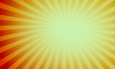 Obraz premium Sunlight abstract background. Orange color explosion background. Rays horizontal background. Bright orange color explosion. Orange sunburst pattern background. Rays, radial, summer banner.