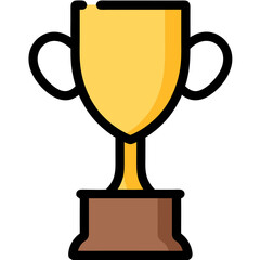 Fototapeta premium gold trophy cup isolated on white background