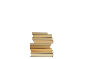 Vertical Arrangement of Books Stacked in a Tidy Pile