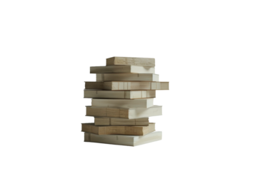 Colorful Stack of Books Arranged in a Vertical, Tidy Pile