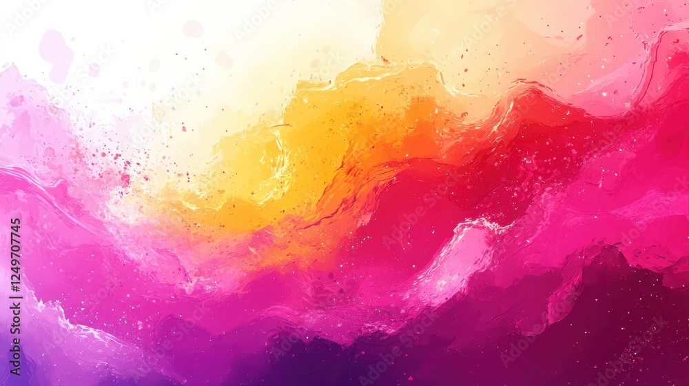Poster abstract colorful swirls background design