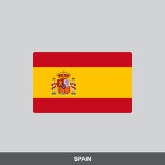 Spain national flag vector design