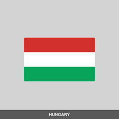 Hungary national flag vector design
