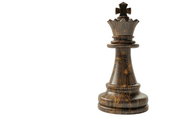 Majestic Wooden Chess King Piece