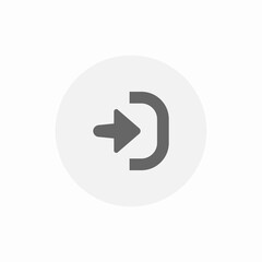 account log in option icon sign vector