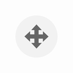 drag motion icon sign vector