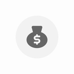 dollar savings account icon sign vector