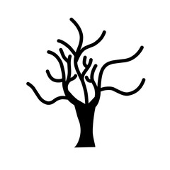 vector tree silhouette