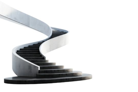 Spiral Staircase with Sleek and Contemporary Look