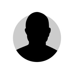 Vector flat illustration. Icons of man and woman. Avatar, user profile, person icon, profile picture. Suitable for social media profiles, icons, screensavers and as a template. Business concept.