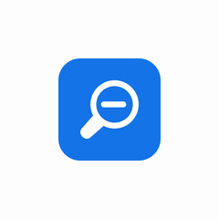 magnify out icon sign vector