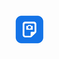 presentation photo icon sign vector