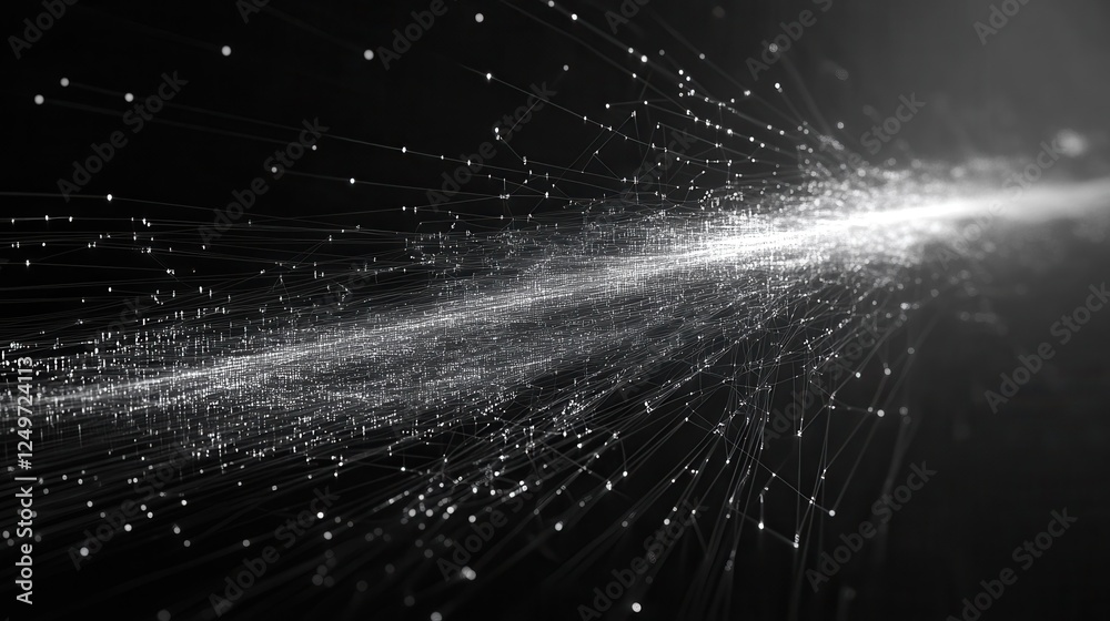 Poster abstract digital stream, data flow, technology background