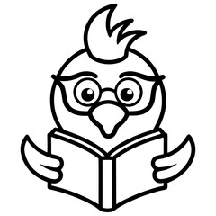 Finch Bird Vector Illustration – Cartoon, Clipart & Line Art on White Background, High-quality finch bird vector illustration, clipart, and line art design on a white background.