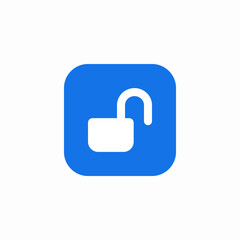 unlock success icon sign vector