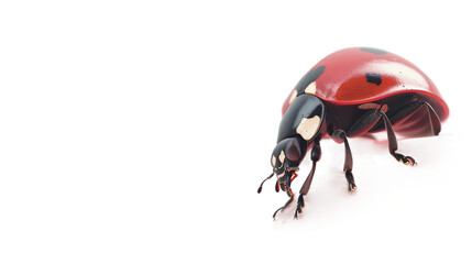 Naklejka premium Ladybug on Transparent Background