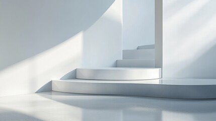 Obraz premium Minimalist Modern Architecture Stairway Design