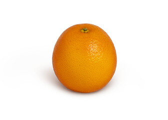 Fresh juicy Orange fruit isolated on white background