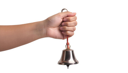 hand holding bell