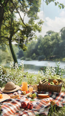 Serene Afternoon: Perfect Setting for an Outdoor Picnic