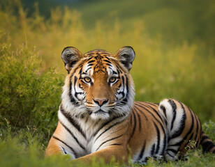 Fototapeta premium tiger in the jungle