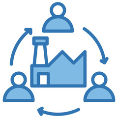 Obraz premium Restructuring Icon