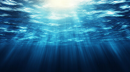 A network of glowing fiber optic cables stretches across the ocean floor, casting light into the deep waters, symbolizing connection and illumination amidst the vast, unexplored depths