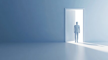 Obraz premium A Glimpse of Opportunity: Exploring a New Path