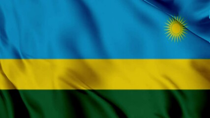 flag of rwanda waving