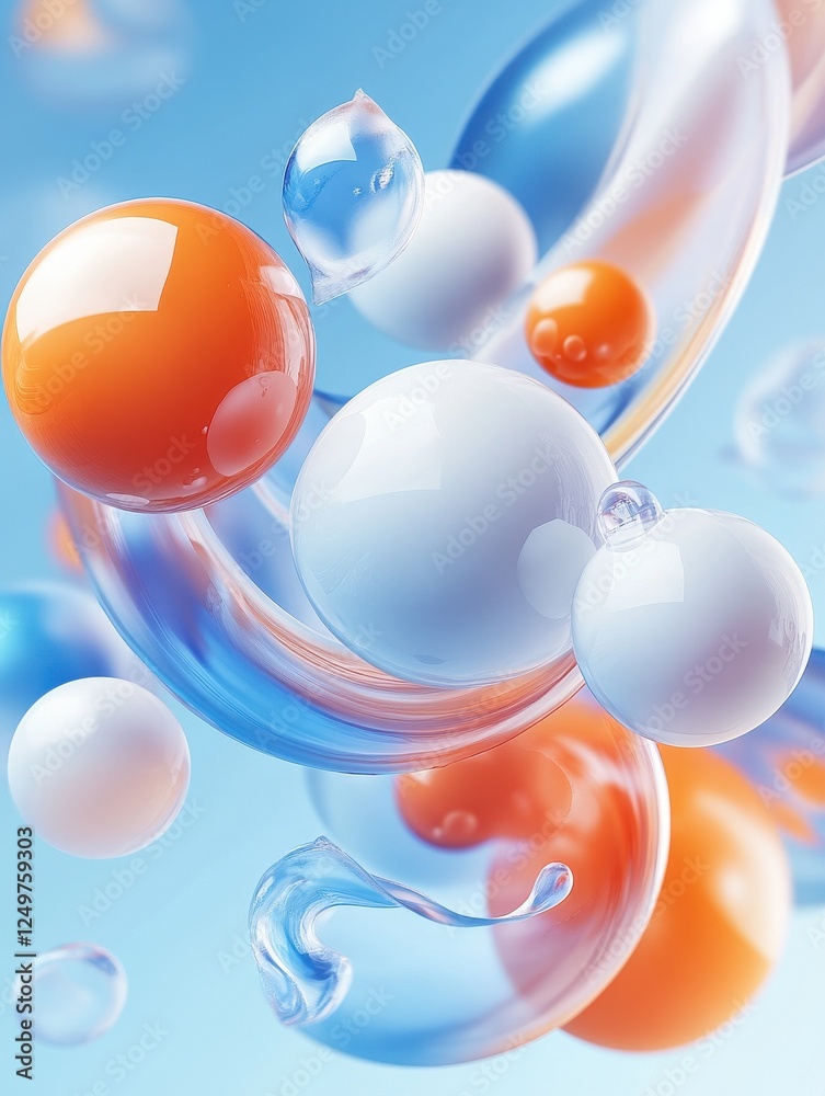 Poster web development abstract concept vector illustration set. microsite interface, cross-browser compati