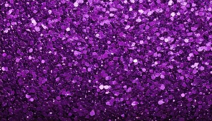 Colorful purple glitter fills the background for festive celebrations and crafts