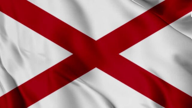 waving flag of st patrick