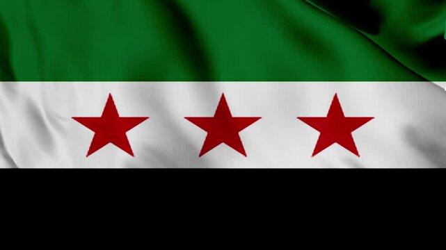 flag of syria waving