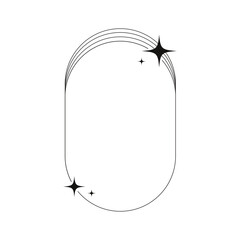 monochrome frame ornate