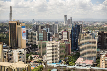 Obraz premium Nairobi Skyline, CBD, Central Business District