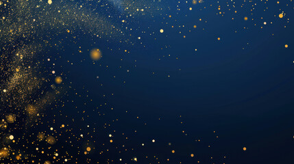 dark blue and gold christmas background
