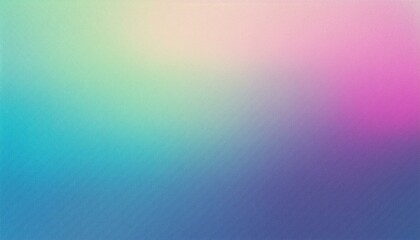 Obraz premium Grainy gradient background, pastel blue pink purple green noise texture banner