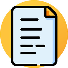 New File button icon vector