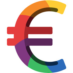 Obraz premium 3d euro symbol vector icon