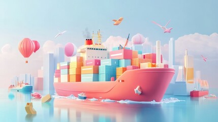 Shipping information abstract concept vector illustration. Online retailer website menu, international delivery details, customer information, user experience, shipping cost abstract metaphor.