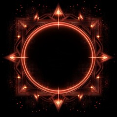 frame border of modern sparkle abstract background design in black background with copy space for text