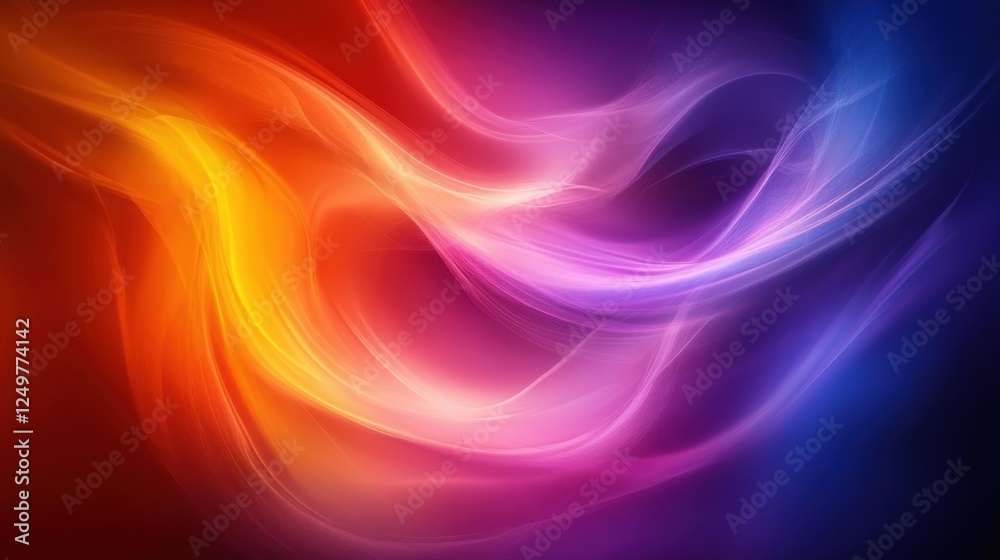 Aufkleber abstract colorful swirls, dynamic background